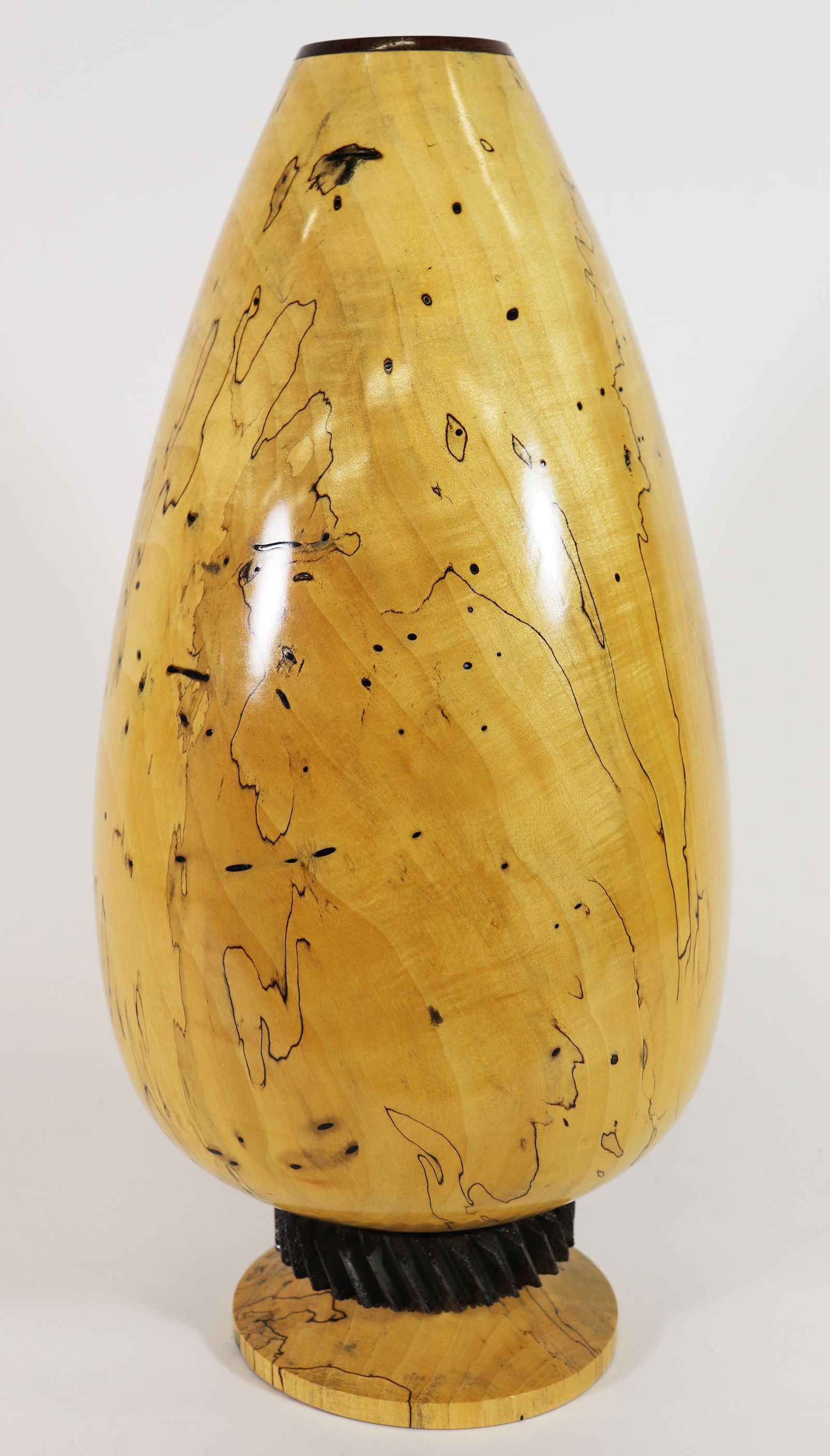 BOBBY PHILLIPS TURNED WOOD VASE (1 of 4)