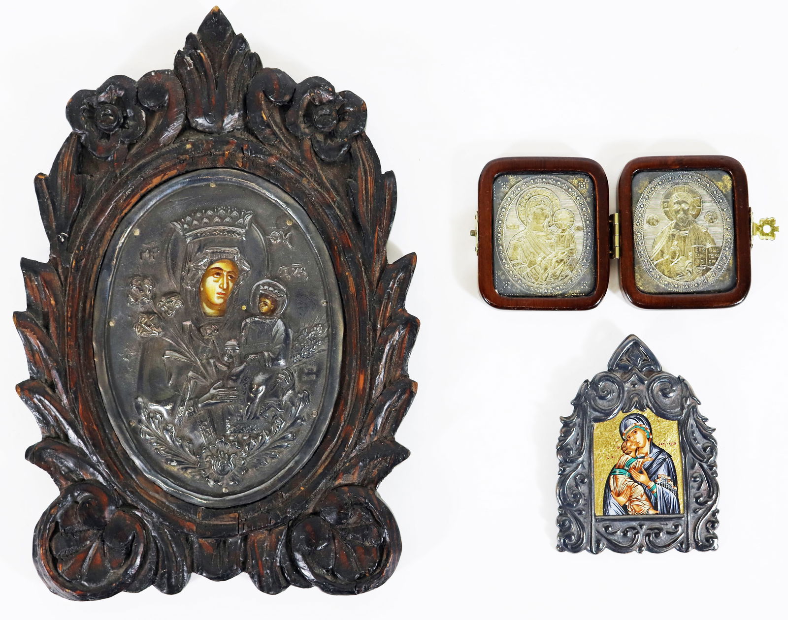 (3) STERLING SILVER OKLAD ICONS (1 of 5)