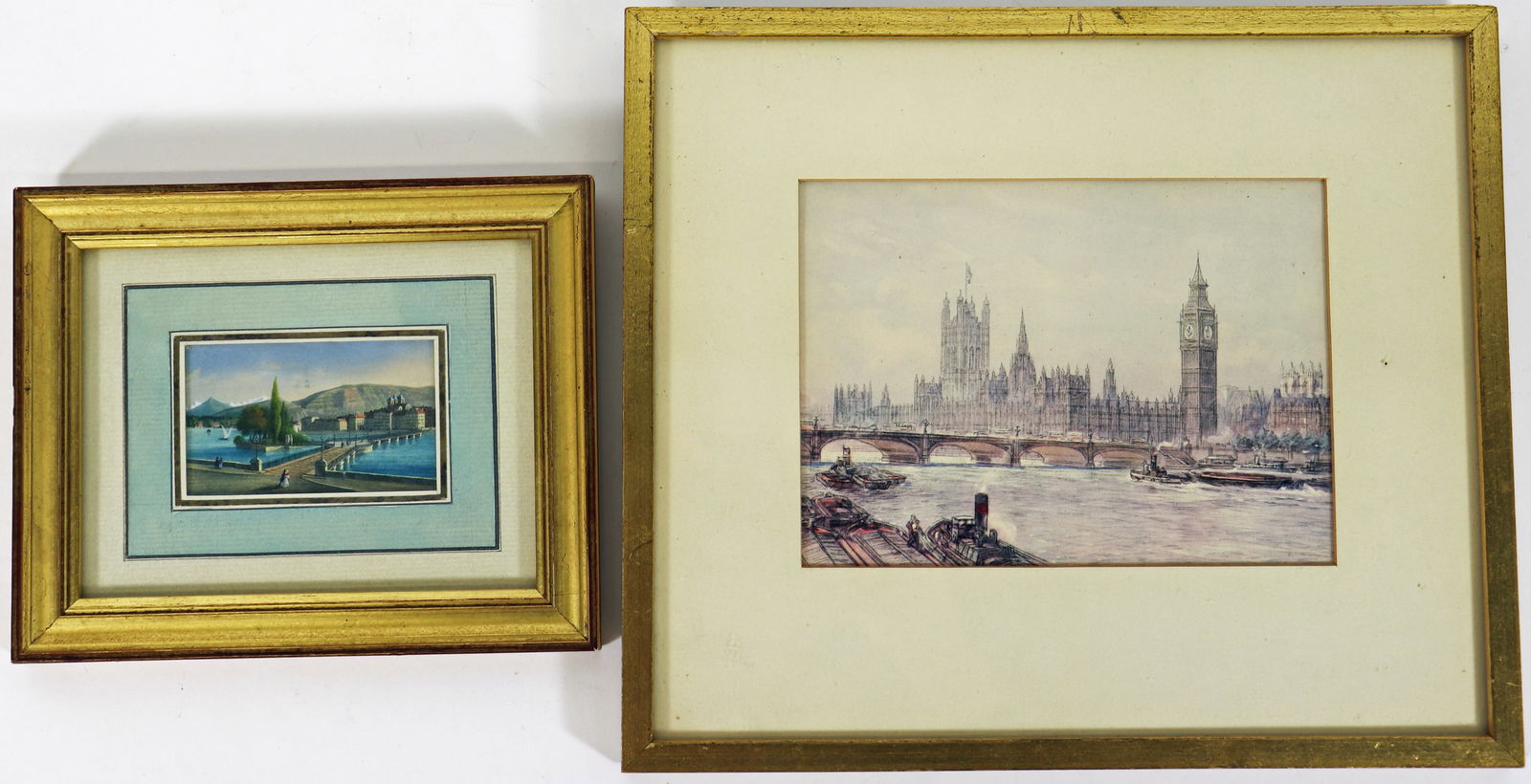 ORIGINAL TUCK GREETING CARD & MINIATURE WATERCOLOR (1 of 4)