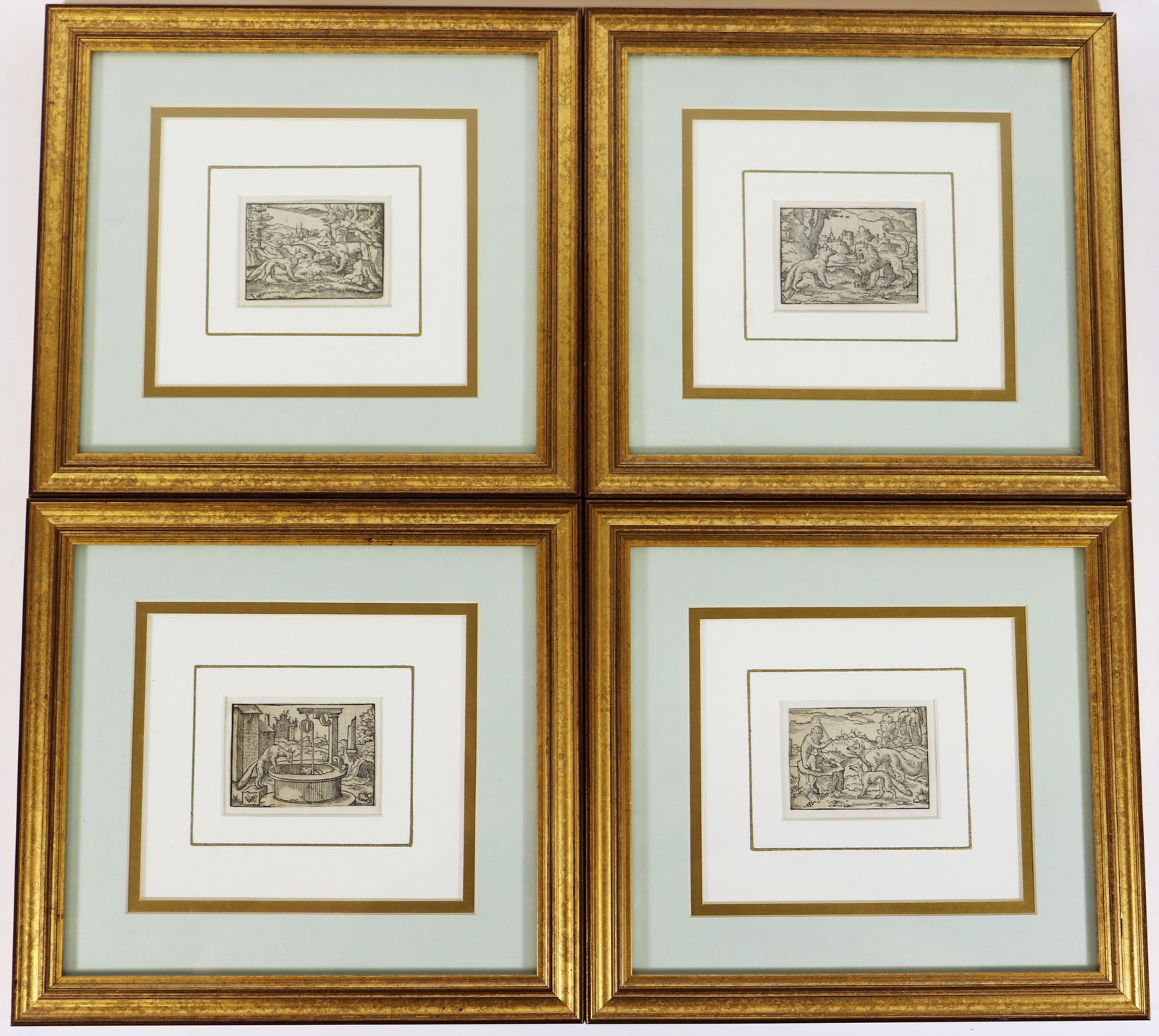 (4) VIRGIL SOLIS AESOP'S FABLES WOODCUTS (1 of 4)