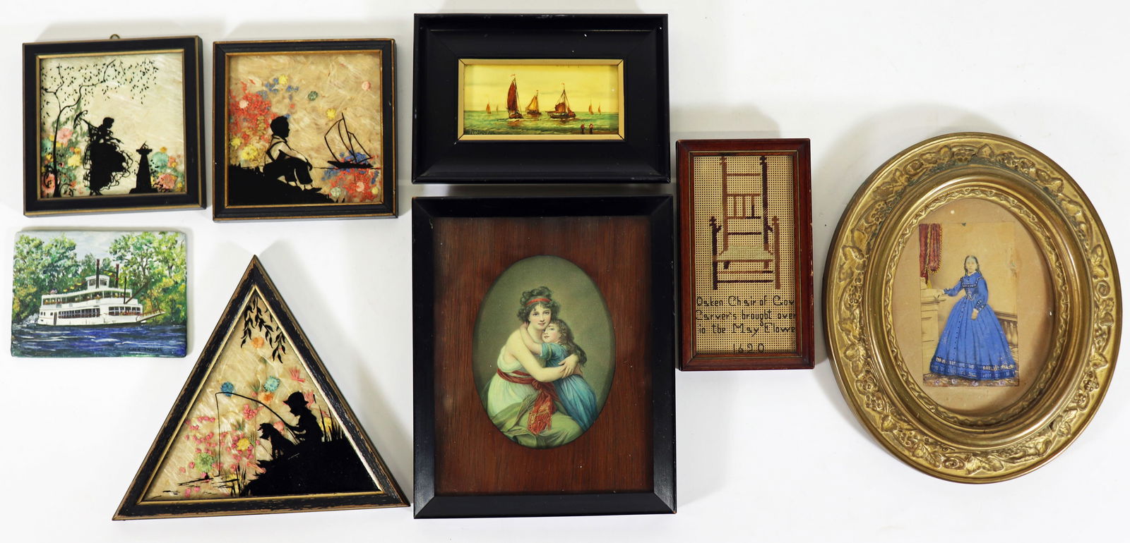 ASSORTED ANTIQUE MINIATURE PAINTINGS & MORE (1 of 3)