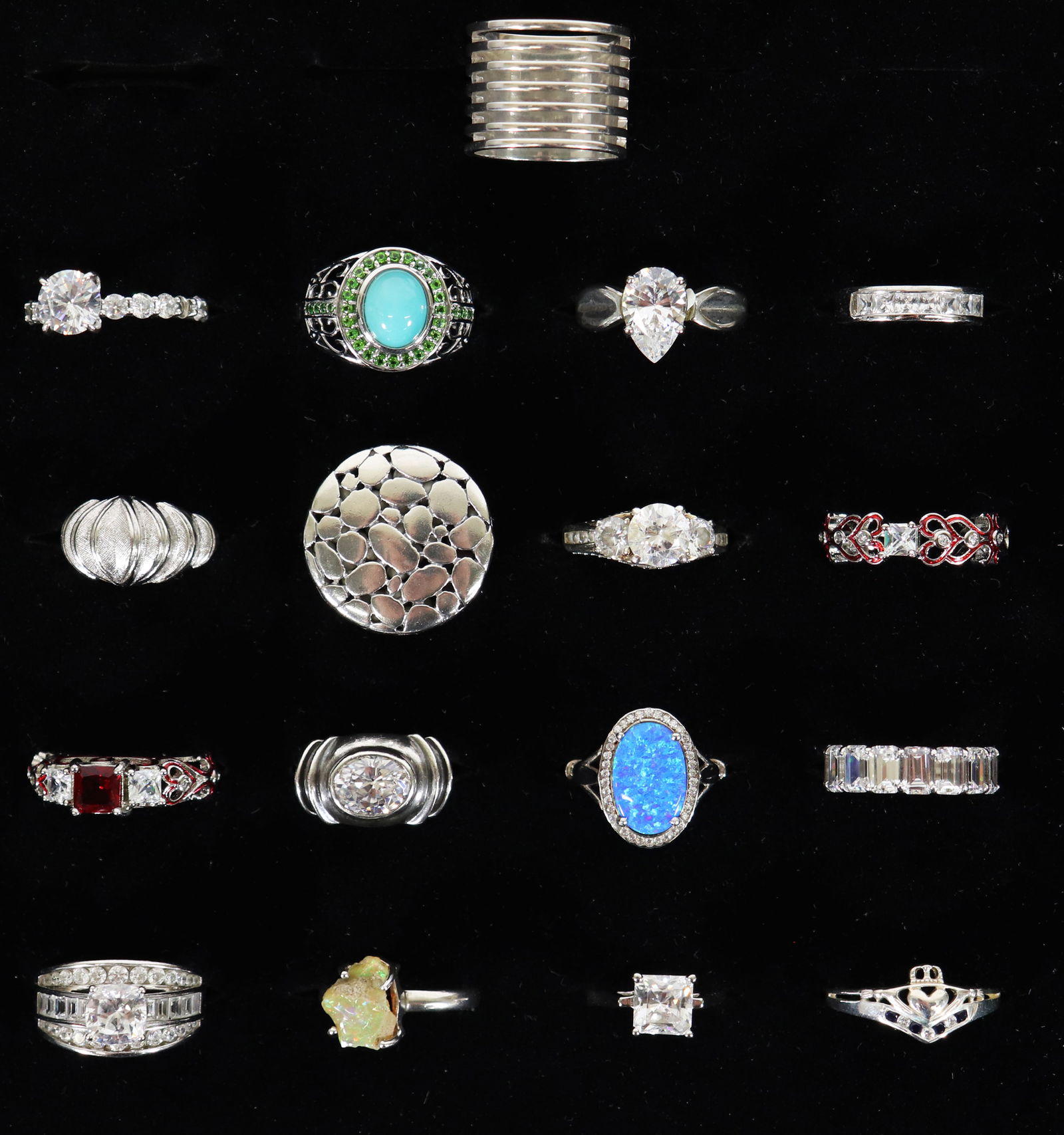 (17) STERLING SILVER RINGS (1 of 3)