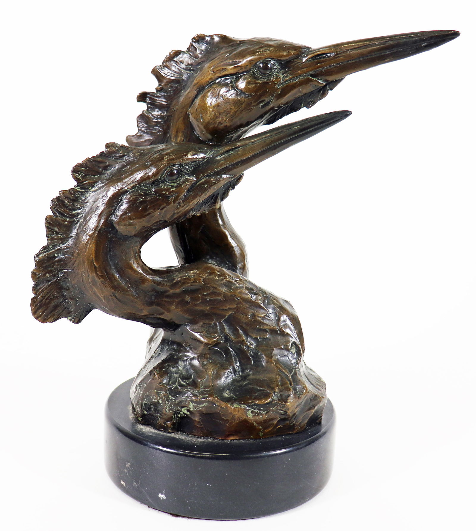 WILLIAM TURNER BRONZE HERON BIRD SCULPTURE (1 of 3)