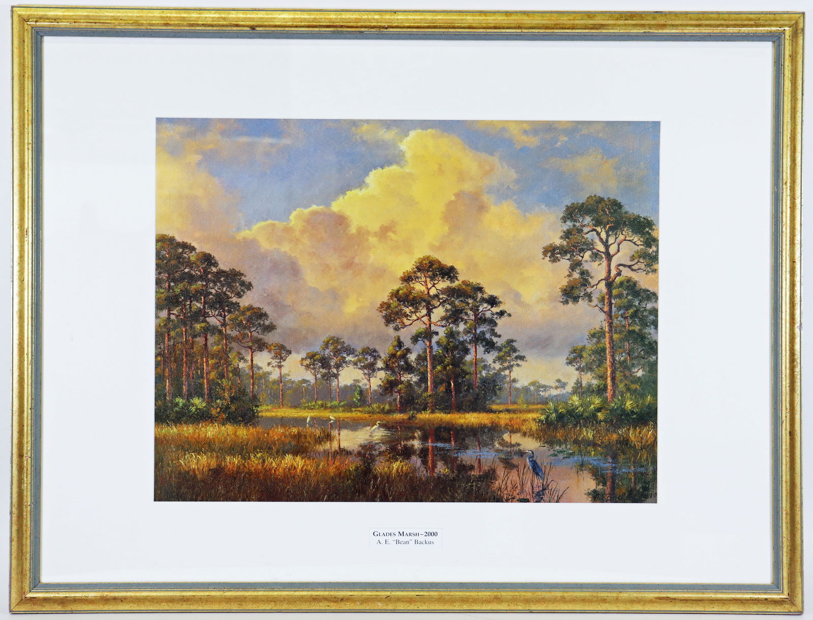 A.E. BACKUS "GLADES MARSH" LITHOGRAPH (1 of 3)