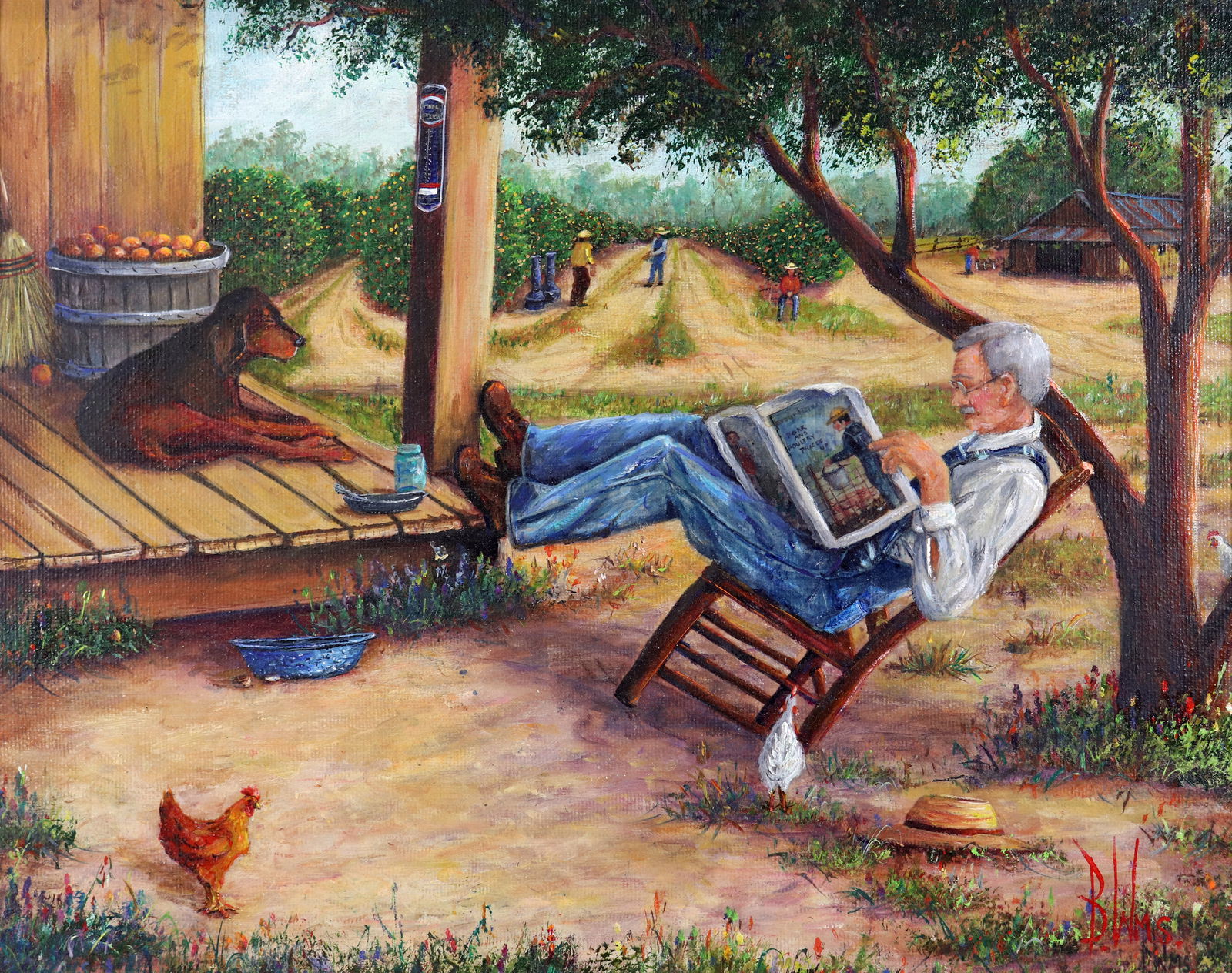 BETTYE WILLIAMS "BUDDIES ON BREAK" FLORIDA ART (1 of 5)