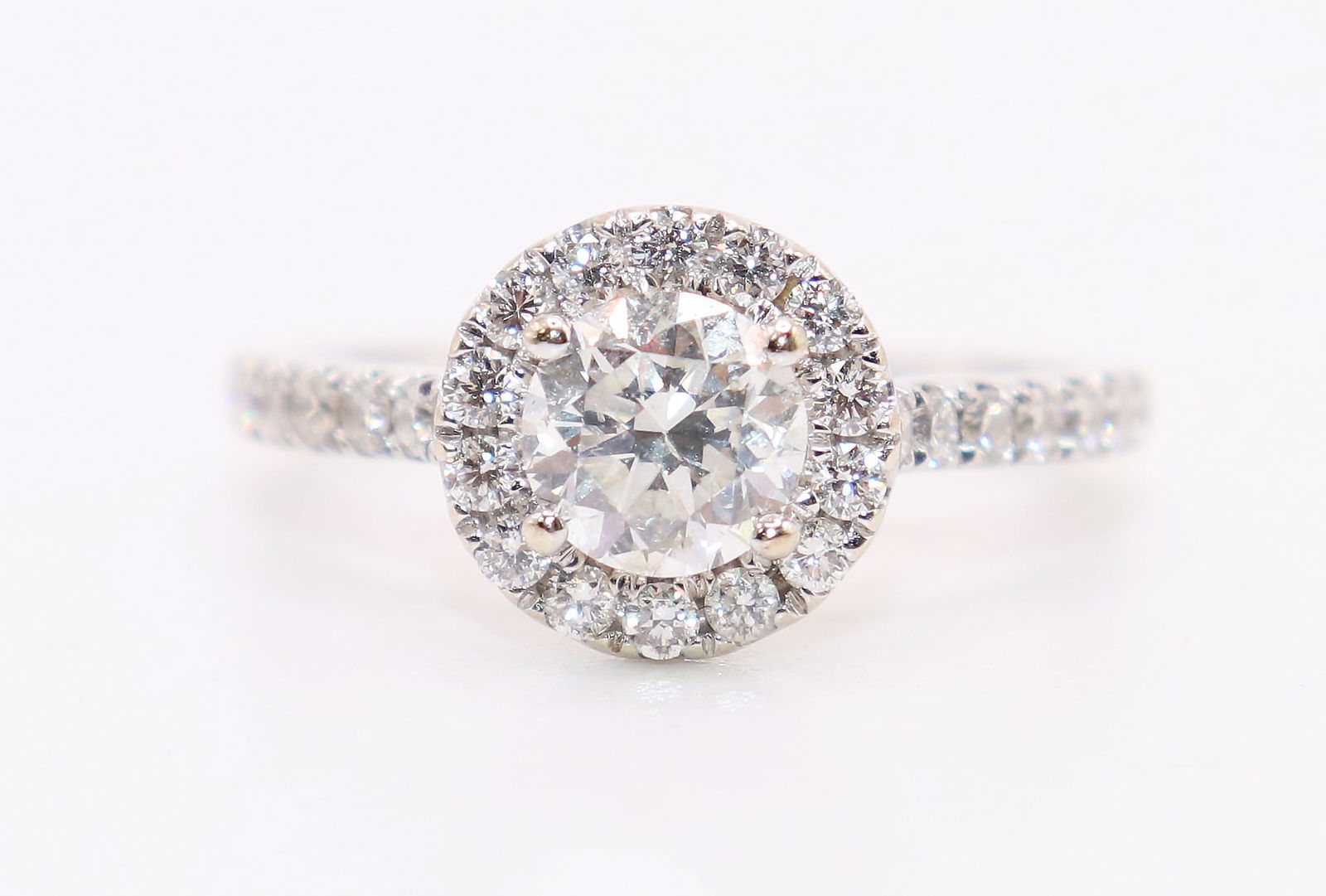 14KT WHITE GOLD 1.25 TCW DIAMOND SOLITAIRE RING (1 of 4)