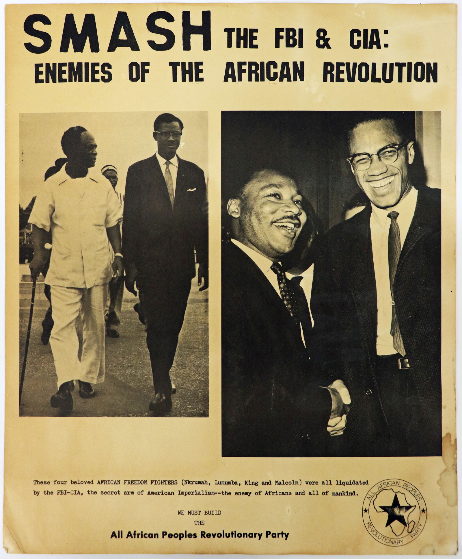 ALL AFRICAN PEOPLES REVOLUTIONARY PARTY POSTER (1 of 4)