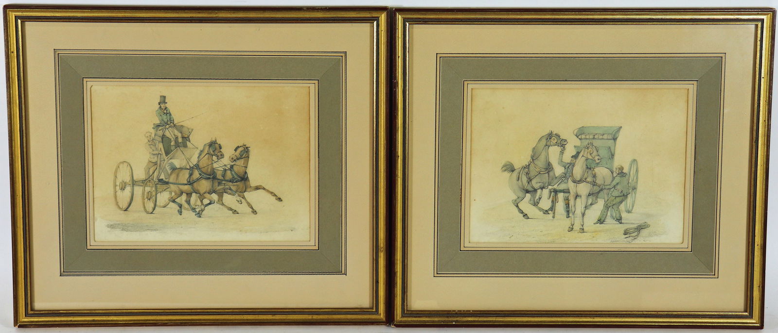 HENRY THOMAS ALKEN PENCIL & WATERCOLOR DRAWINGS (1 of 4)