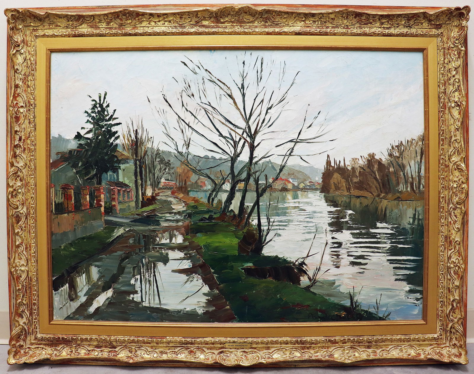 HENRI ANDREPETIT BOUGIVAL FRANCE PAINTING (1 of 7)