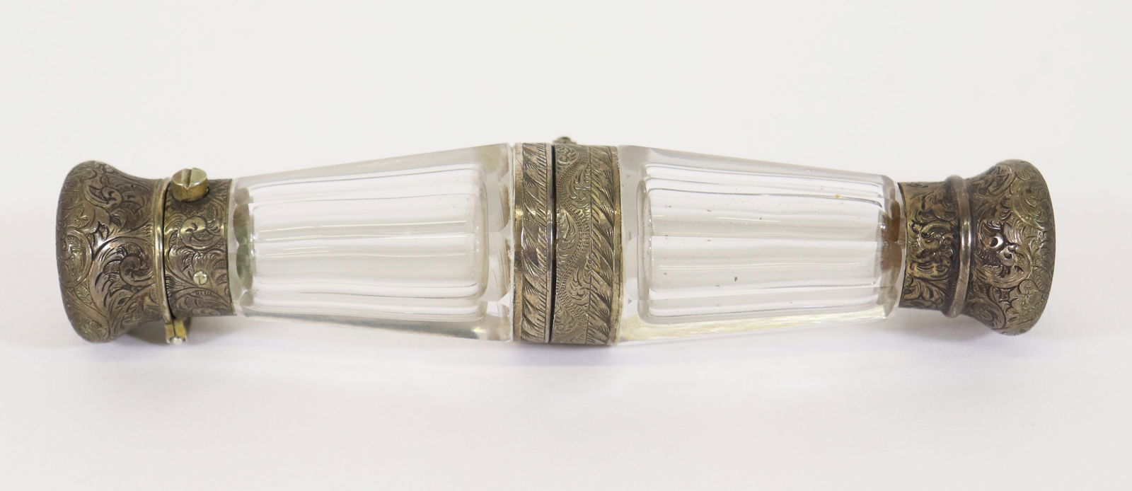 ANTIQUE DOUBLE ENDED SCENT PERFUME BOTTLE (1 of 5)