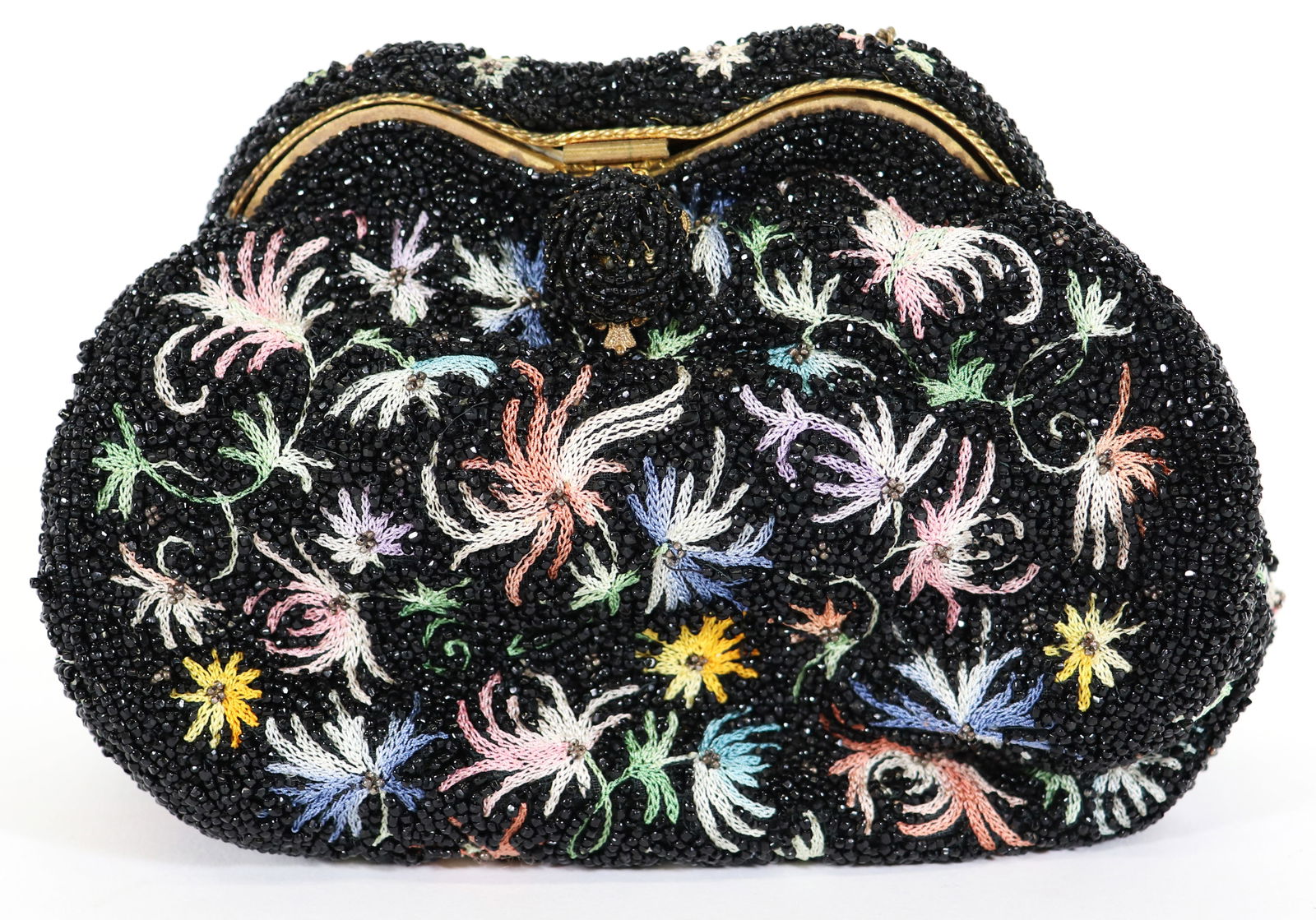 VINTAGE HAND MADE FRENCH BEADED BAG (1 of 3)