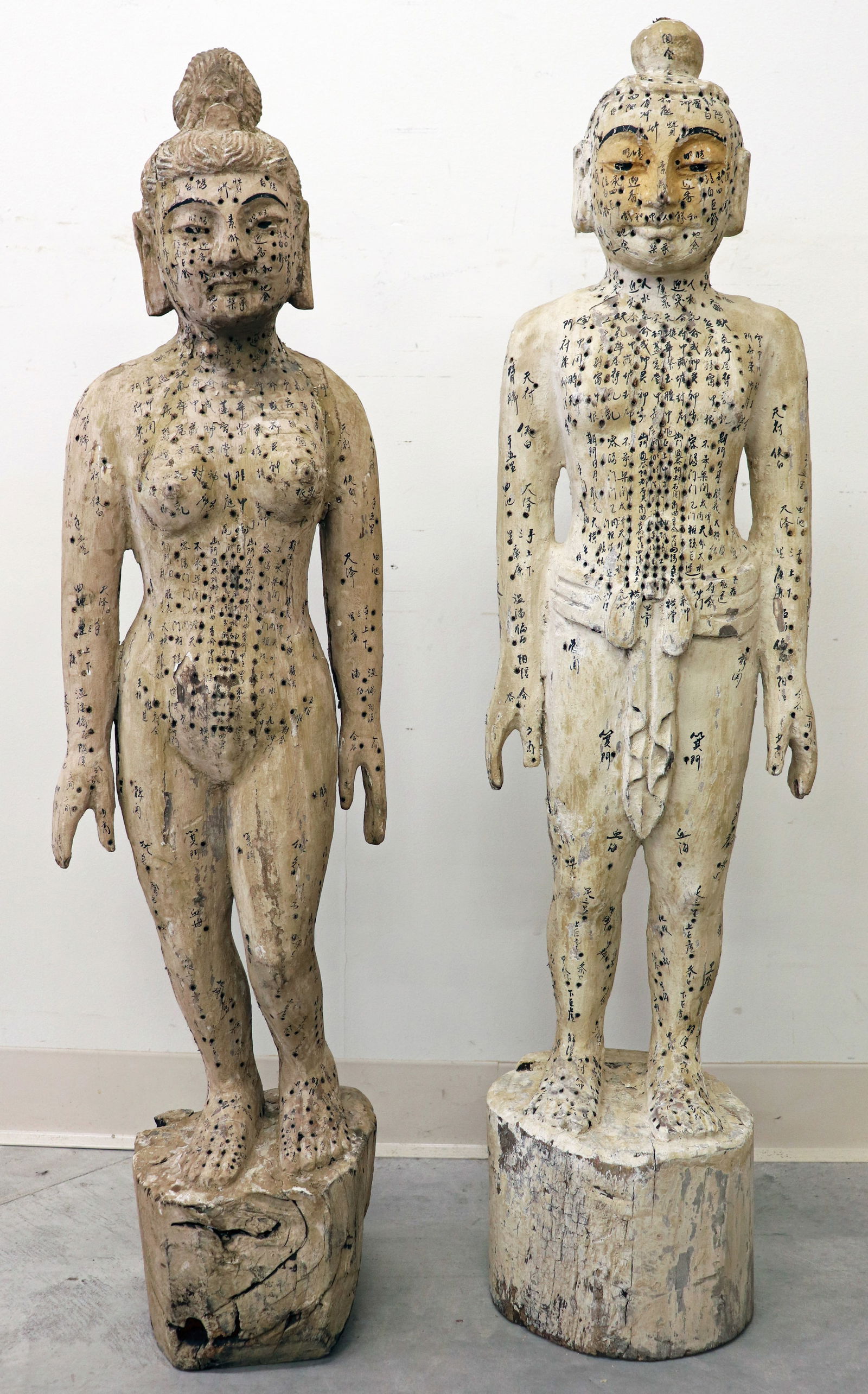 (2) ANTIQUE CHINESE ACUPUNCTURE TEACHING MODELS (1 of 4)