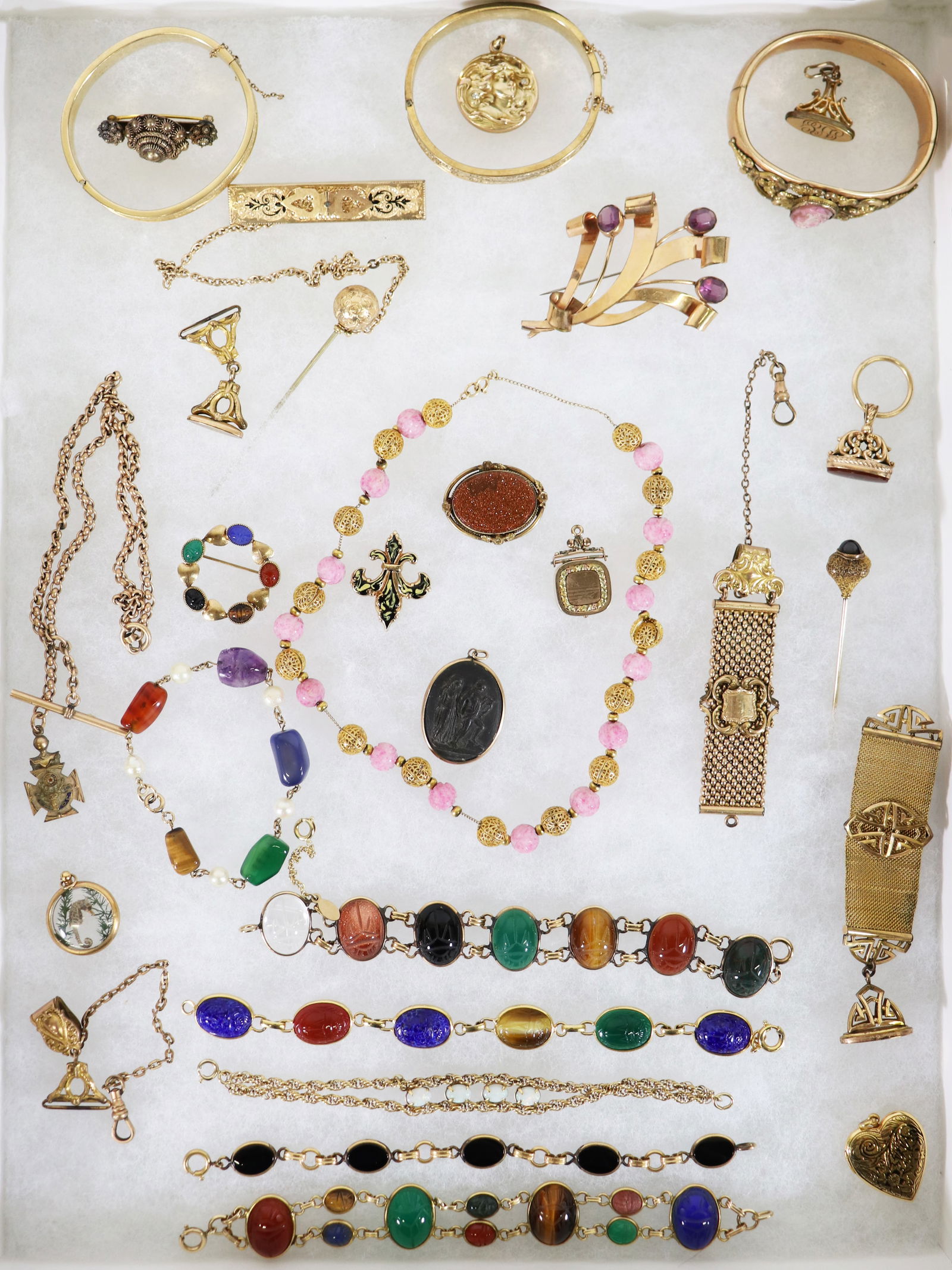 VICTORIAN & ANTIQUE GOLD FILLED JEWELRY COLLECTION (1 of 5)