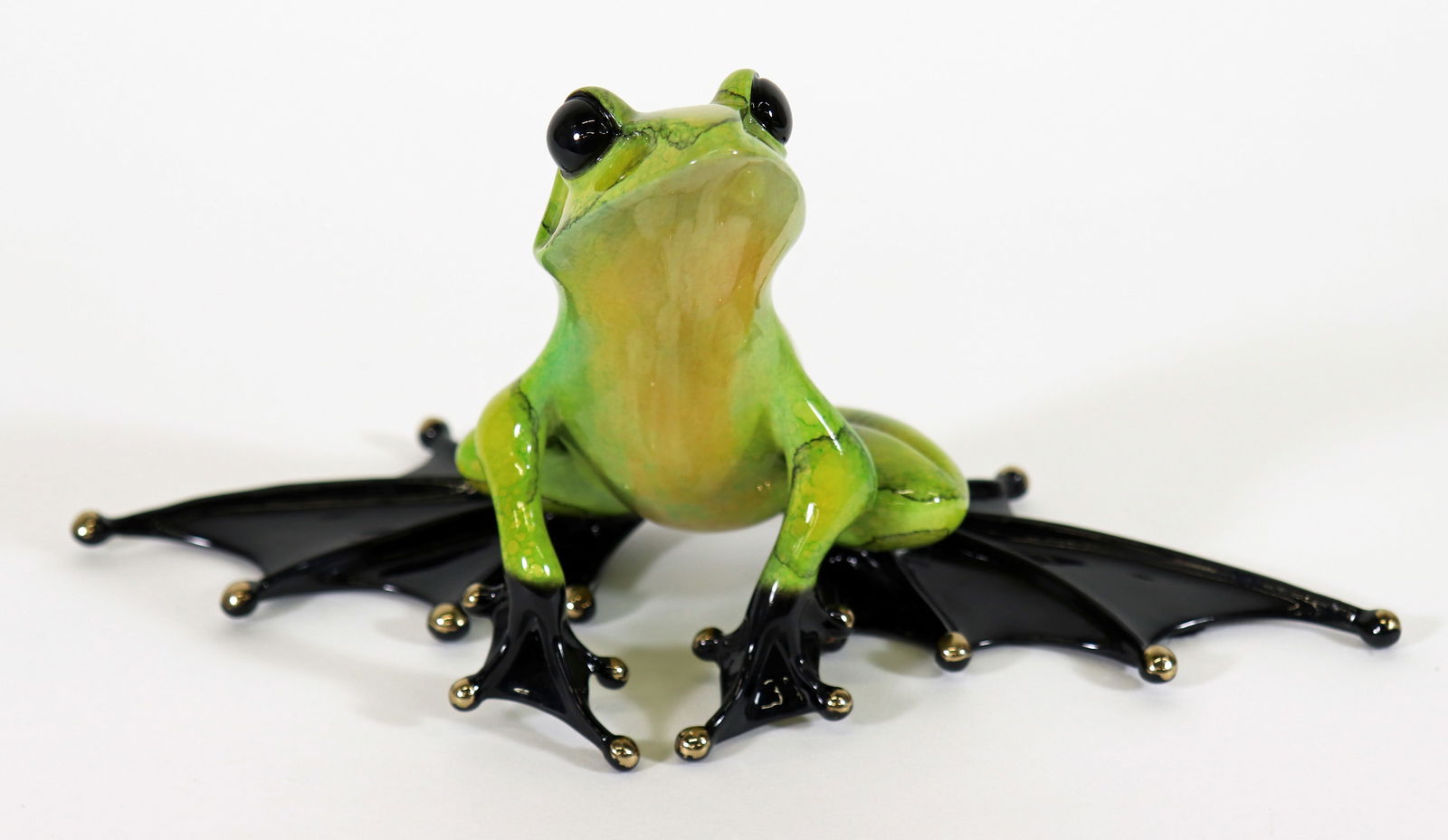 TIM FROGMAN COTTERILL SITTING "JUMP START" FROG BRONZE (1 of 4)