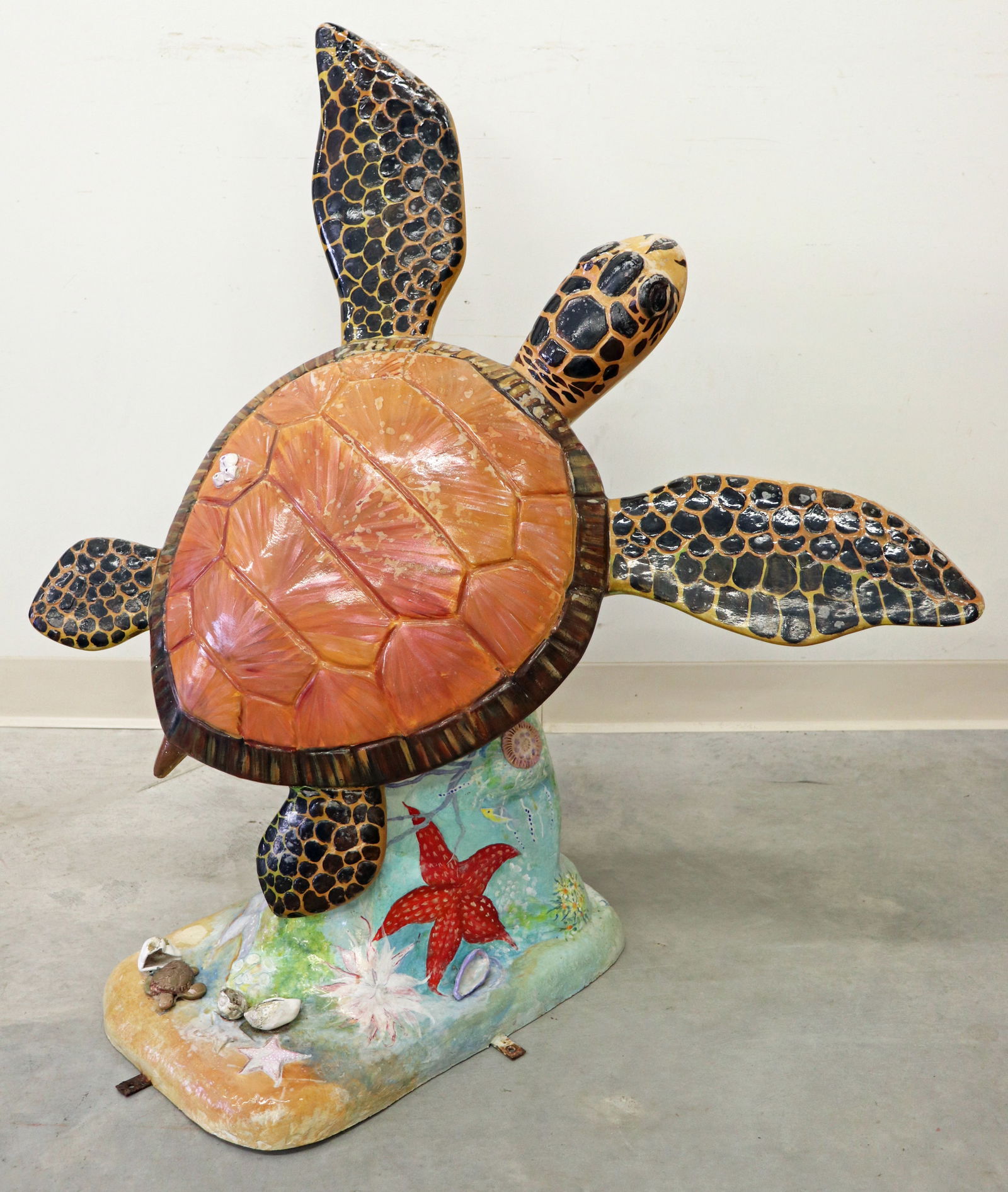 SEA TURTLE SCULPTURE BY SHARON SEXTON - LIFE SIZE (1 of 5)