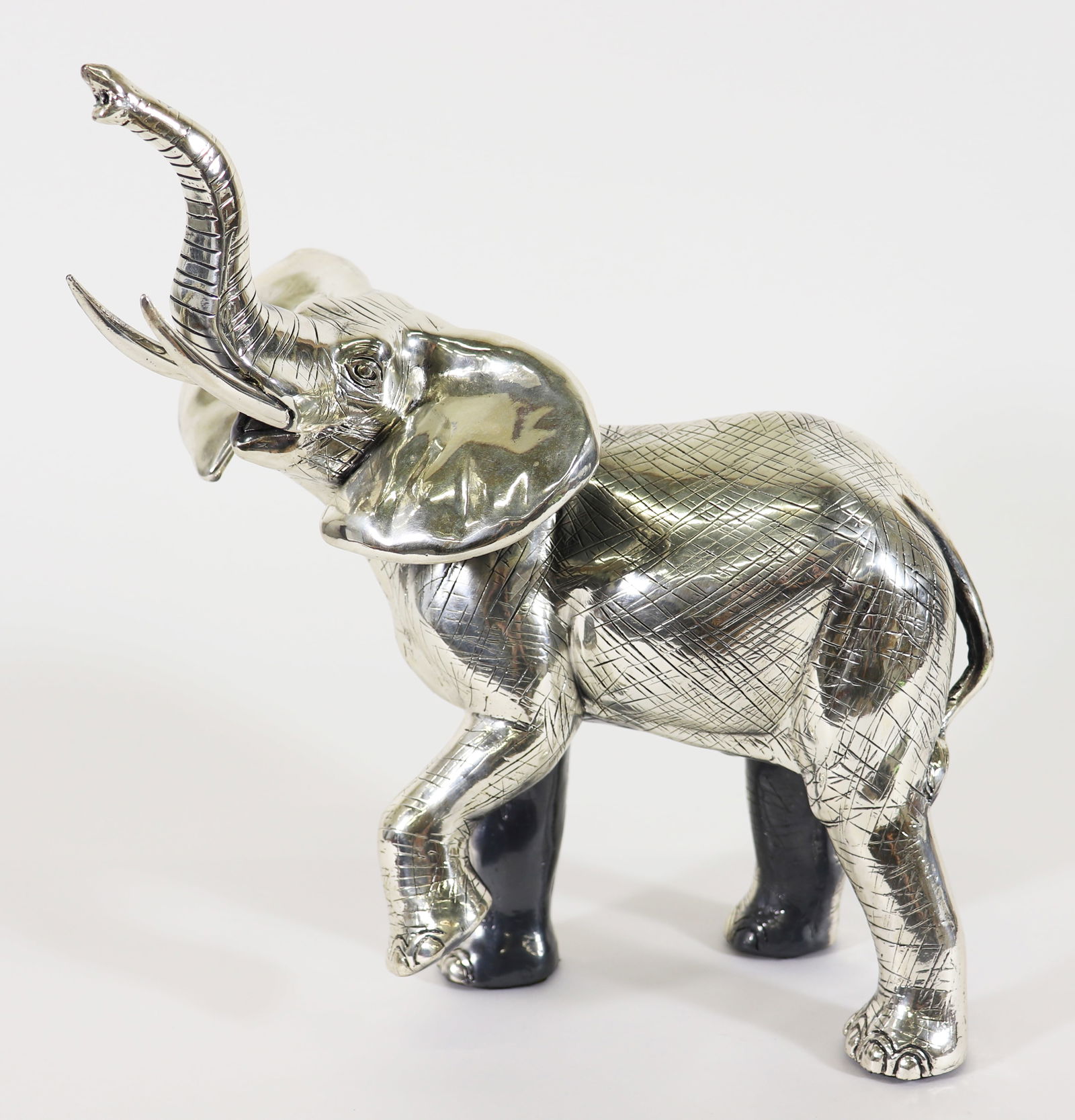 PLATA ARTISTICA SILVER ELEPHANT SCULPTURE (1 of 4)