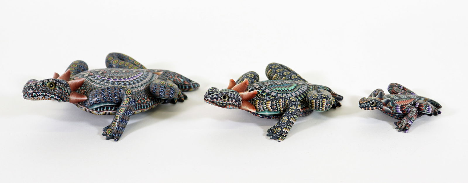 JON STUART ANDERSON HORNED TOAD CLAY SCULPTURES (1 of 5)