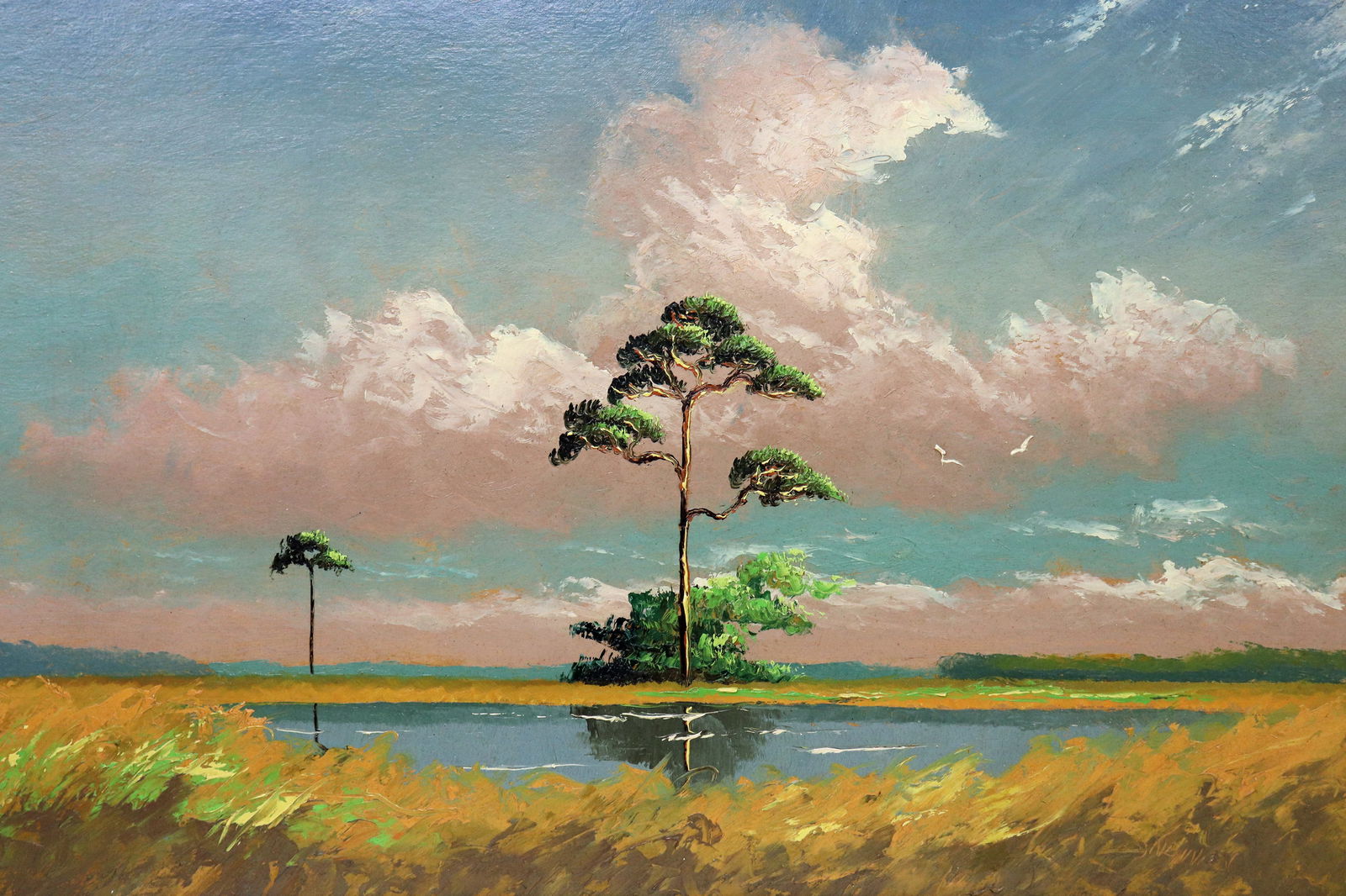SAM NEWTON BACKWOODS PINE HIGHWAYMEN PAINTING (1 of 5)