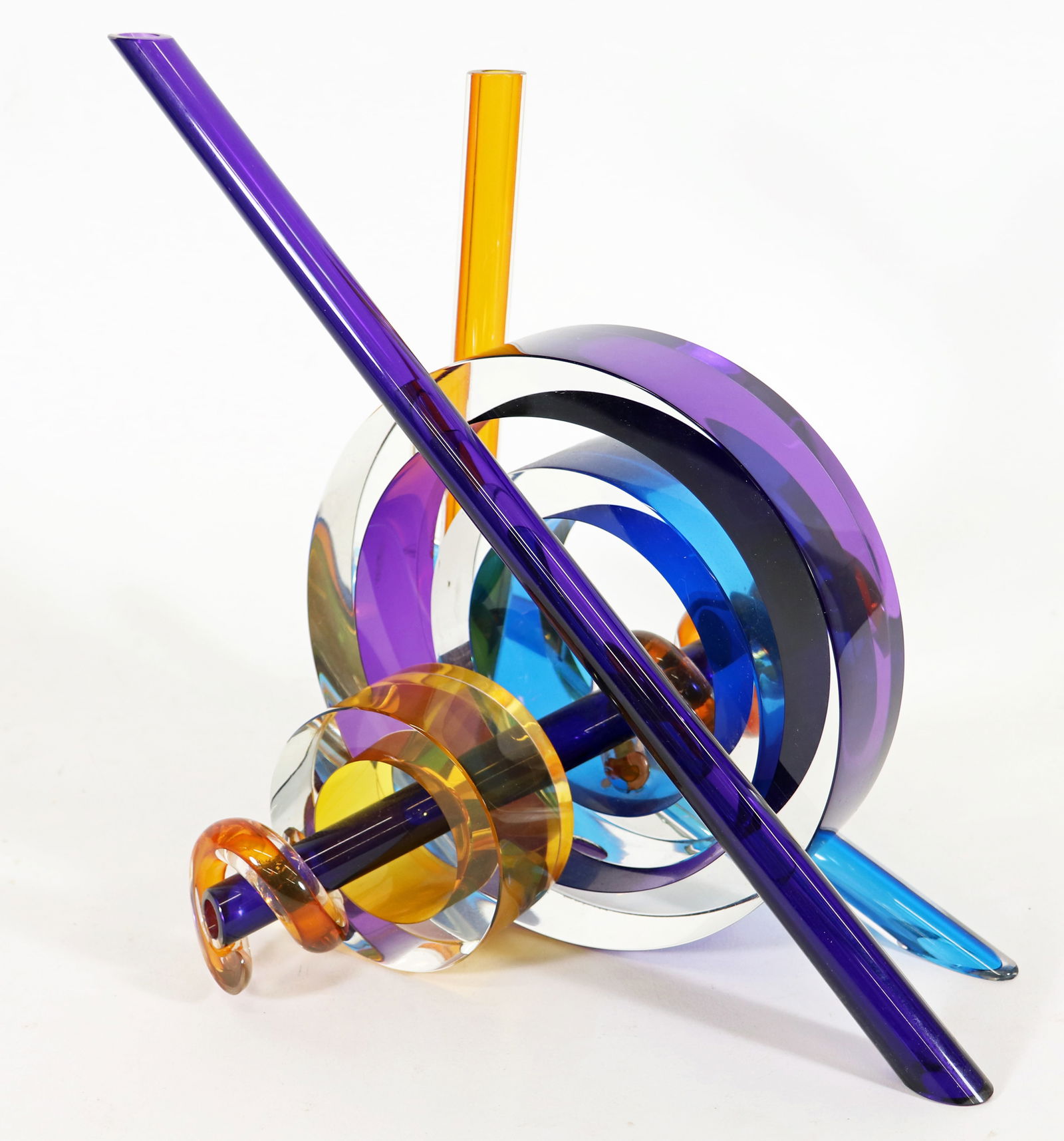 FAY MILLER "COUNTERPOINT" ART GLASS SCULPTURE (1 of 5)