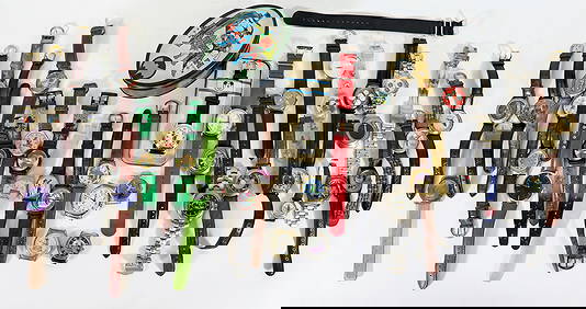 (36) VINTAGE WATCH COLLECTION BATMAN, MICKEY MOUSE (1 of 4)