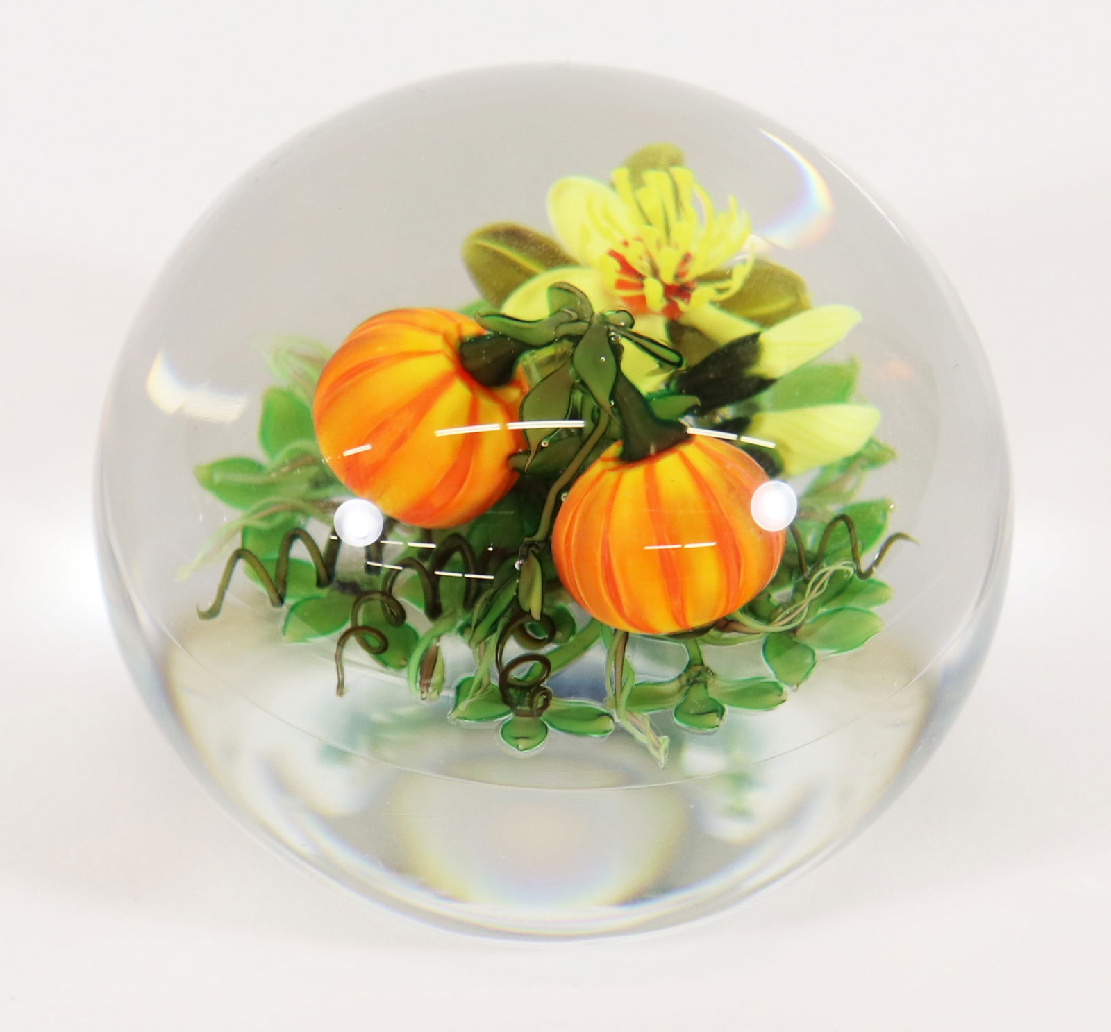 KEN ROSENFELD PUMPKIN PAPERWEIGHT (1 of 4)