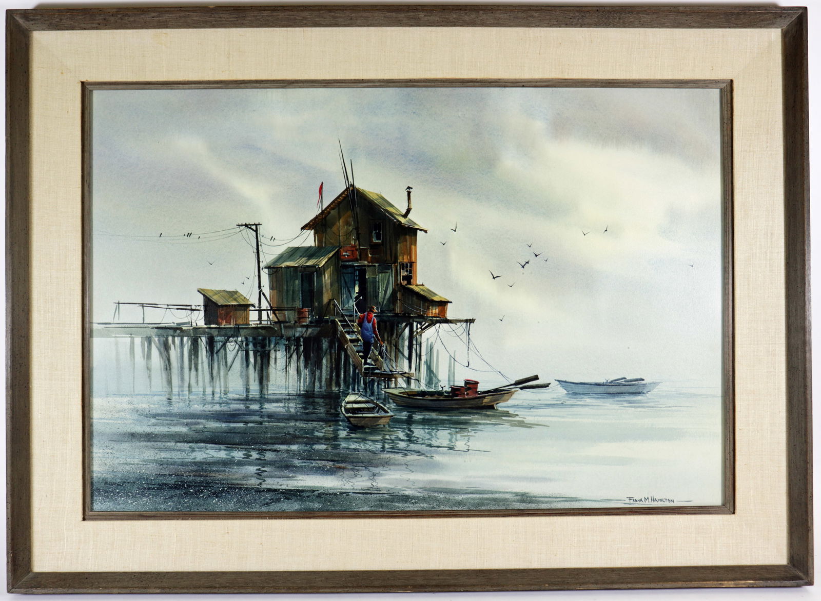 FRANK MOSS HAMILTON FIRSHERMAN'S HUT WATERCOLOR (1 of 6)