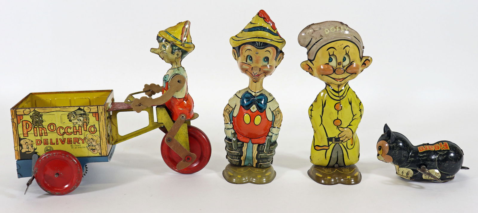 (4) EARLY WALT DISNEY PROD TIN LITHO WIND UP TOYS (1 of 3)