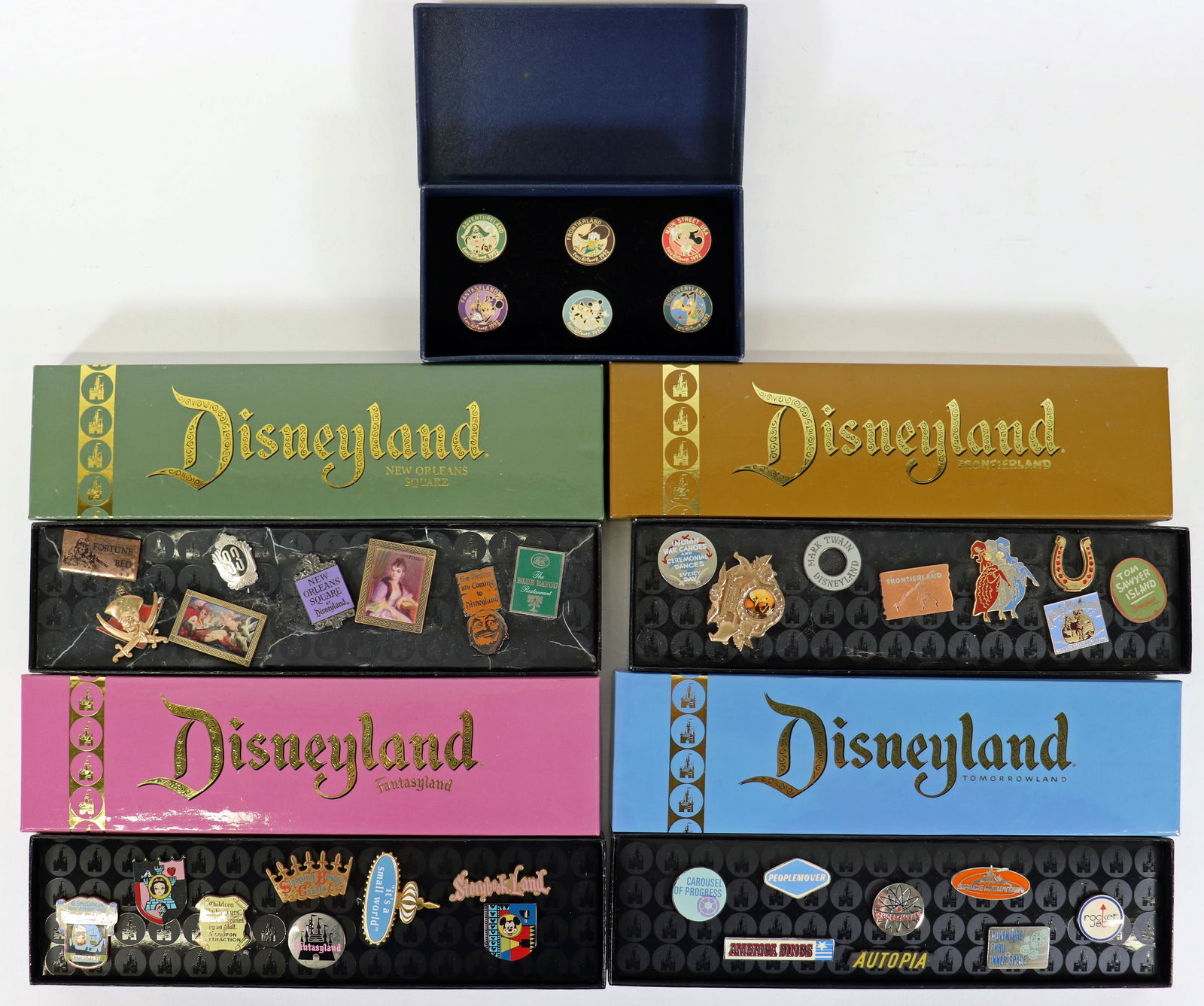 (5) DISNEYLAND 50th ANNIVERSARY PIN SETS (1 of 4)