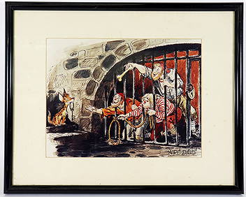 DISNEY PIRATES OF THE CARIBBEAN CONCEPT ART SIGNED (1 of 4)