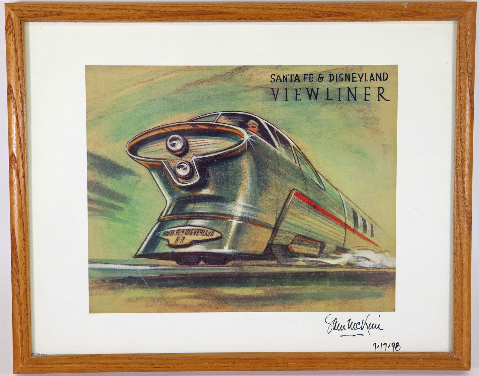 SANTE FE & DISNEYLAND VIEWLINER PRINT BY SAM MCKIM (1 of 2)