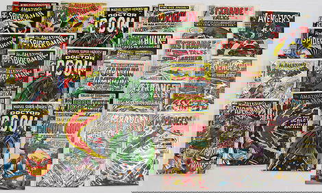 (24) MARVEL COMIC BOOKS - SILVER AGE SUPER HEROES (1 of 3)