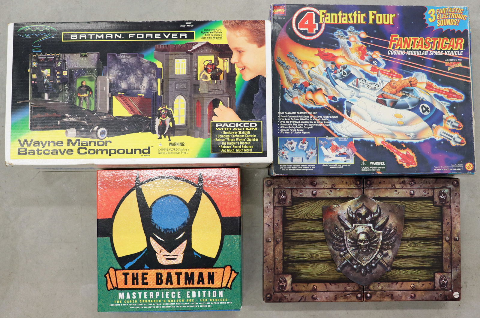 (4) BATMAN, FANTASTIC FOUR, HE-MAN/SKELETOR TOYS (1 of 3)
