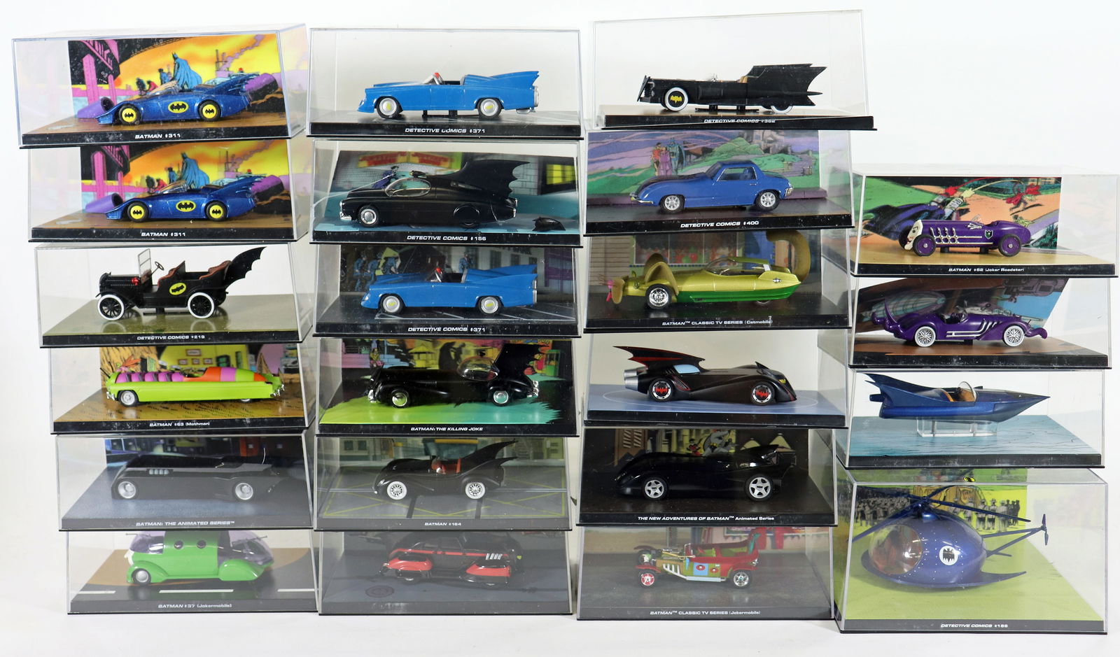 (21) BATMAN DIE CAST VEHICLES 1:43 SCALE DC COMICS (1 of 4)