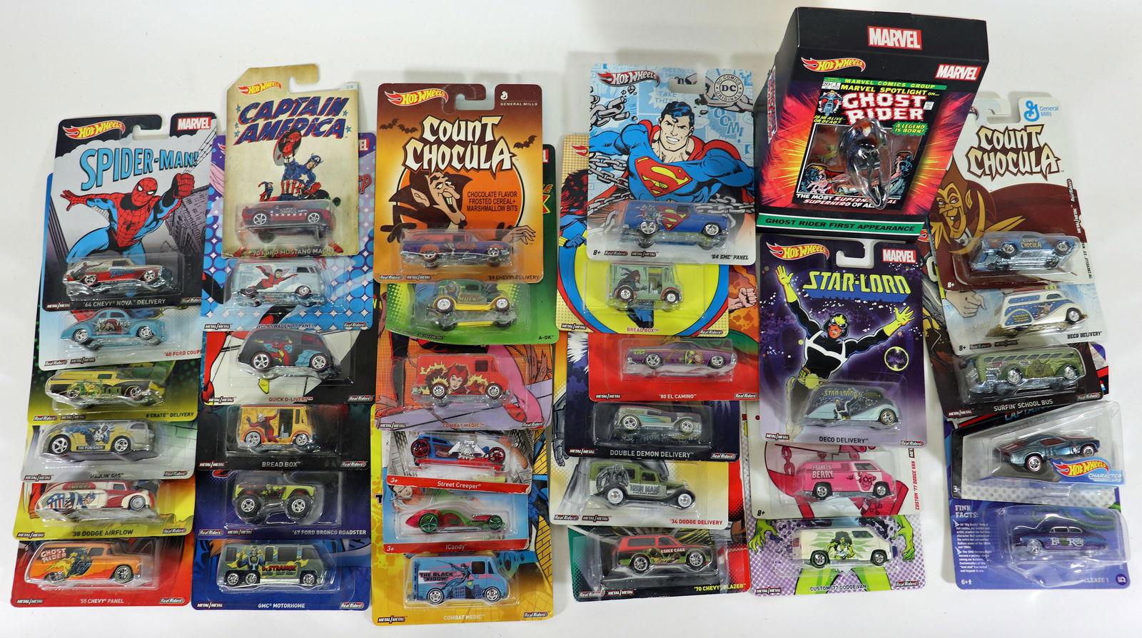 (33) MARVEL, DC, GENERAL MILLS HOT WHEELS (1 of 3)