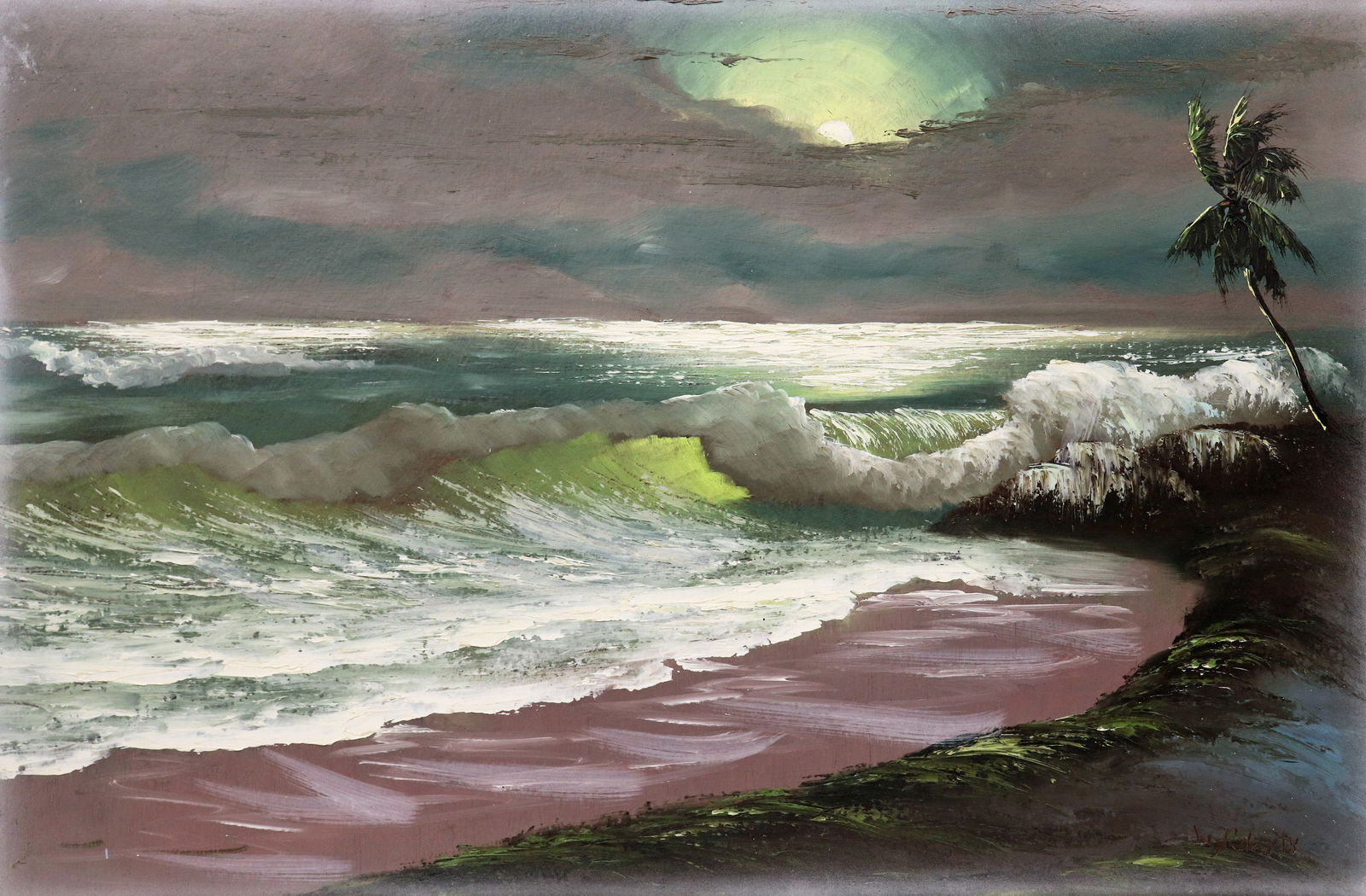 LIVINGSTON ROBERTS MOON LIT BEACH HIGHWAYMEN (1 of 5)