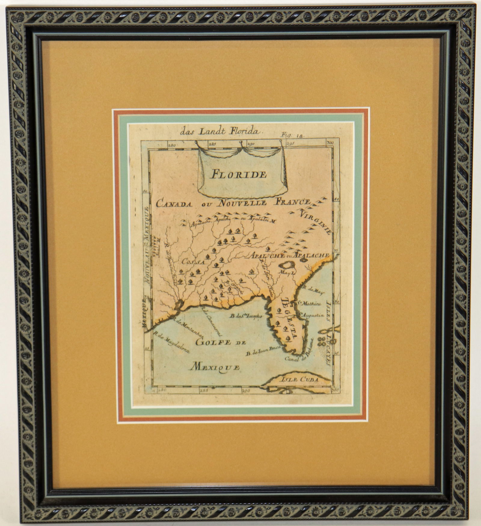 (2) ANTIQUE MAPS, FLORIDA AND ST. AUGUSTINE (1 of 3)