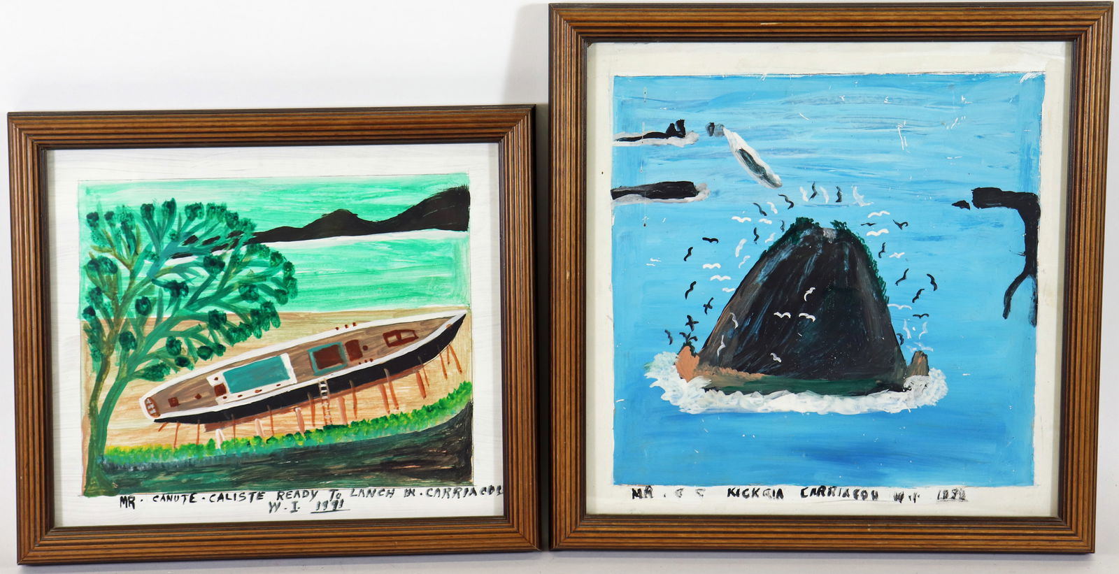 (2) CANUTE CALISTE WEST INDIES PAINTINGS (1 of 6)
