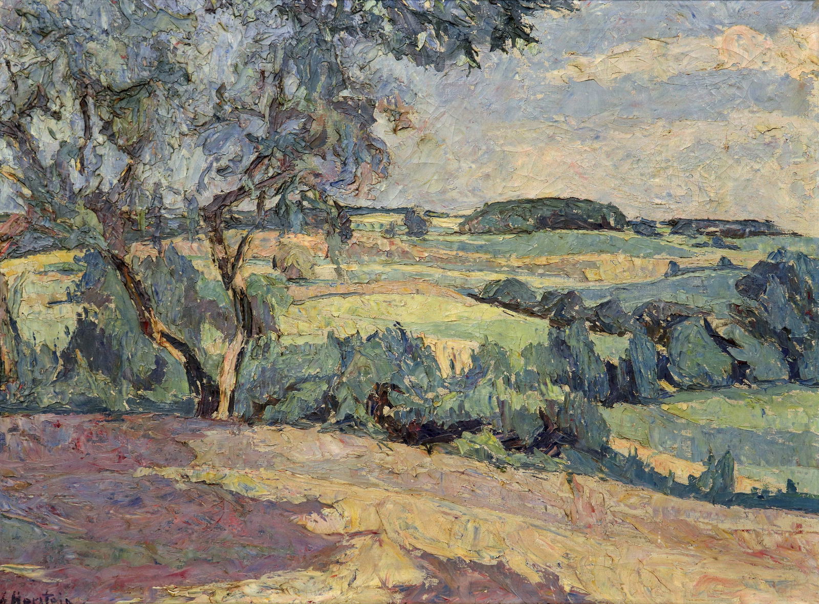 ADOLF EDWARD HERSTEIN LANDSCAPE OIL ON CANVAS (1 of 6)