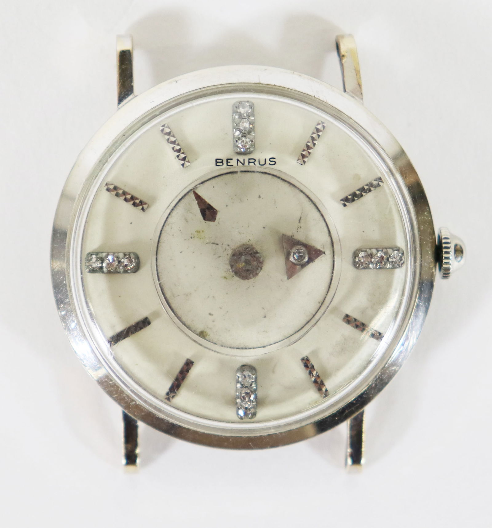 VINTAGE BENRUS 18K MYSTERY DIAL WRISTWATCH (1 of 4)