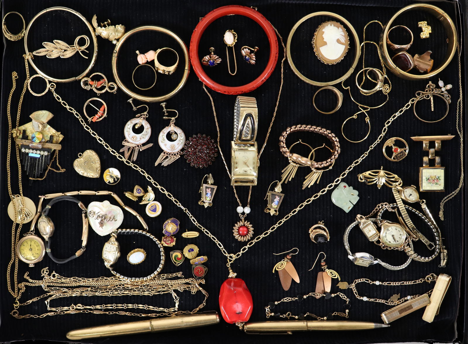 VINTAGE / ANTIQUE GOLD FILLED & MORE JEWELRY (1 of 4)