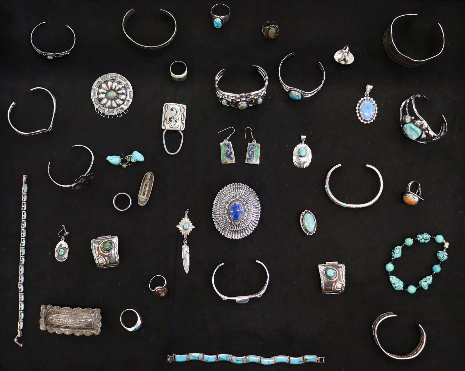 NATIVE AMERICAN & STERLING JEWELRY COLLECTION (1 of 5)