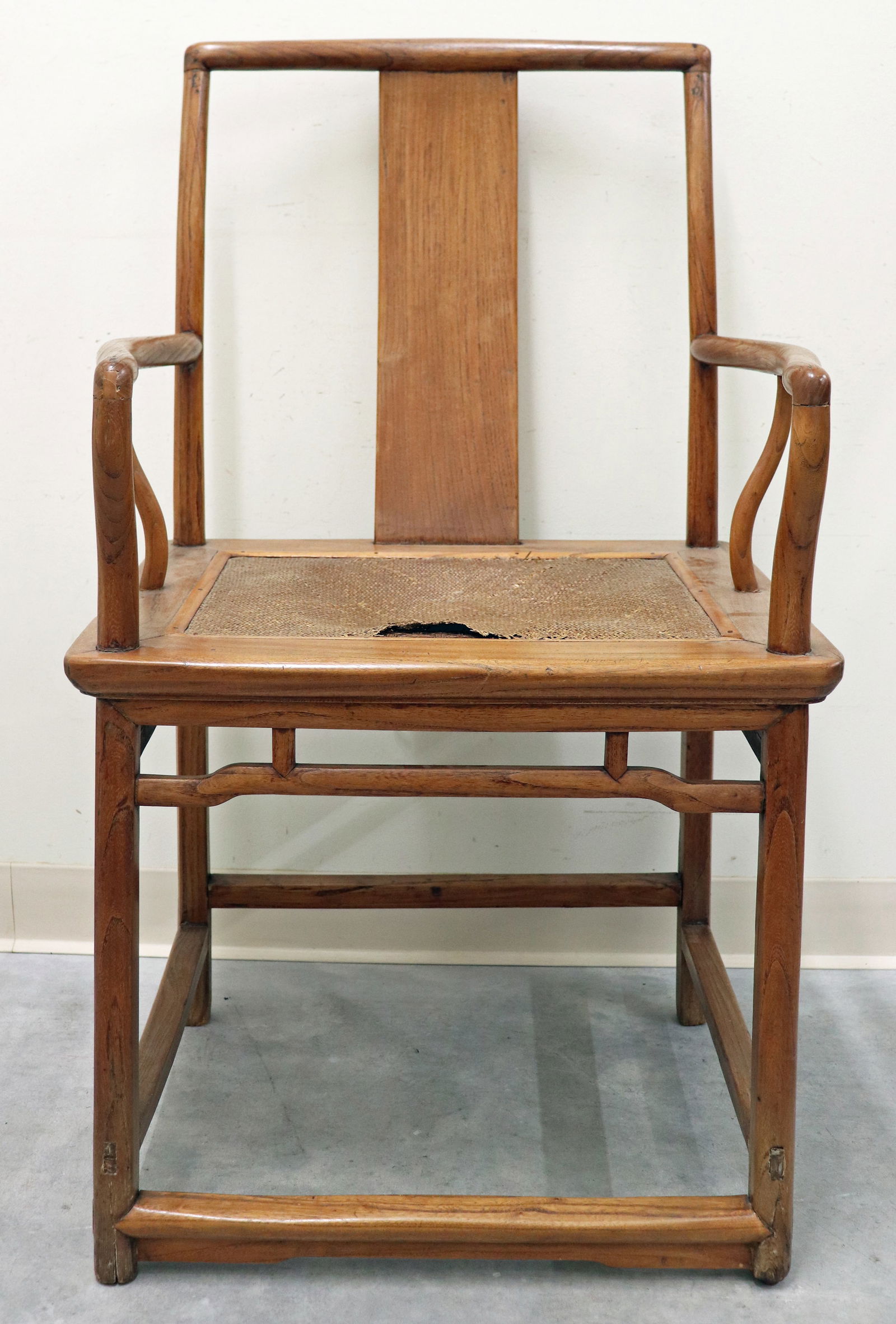 18TH/19TH CENTURY CHINESE YOLK BACK ARMCHAIR (1 of 5)