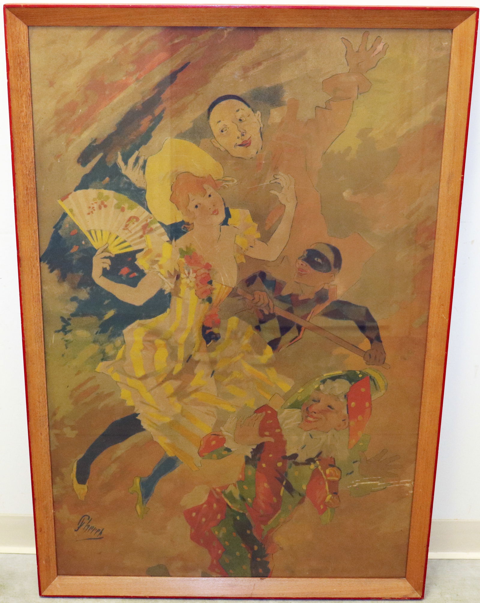 JULES CHERET COLORED LITHOGRAPH "LA COMEDIE" (1 of 3)