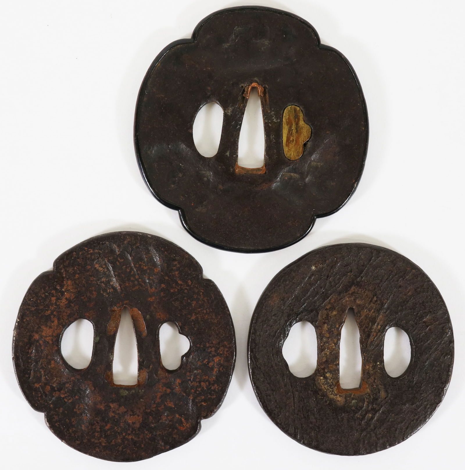 (3) JAPANESE TSUBA SAMURAI SWORD GUARDS (1 of 2)