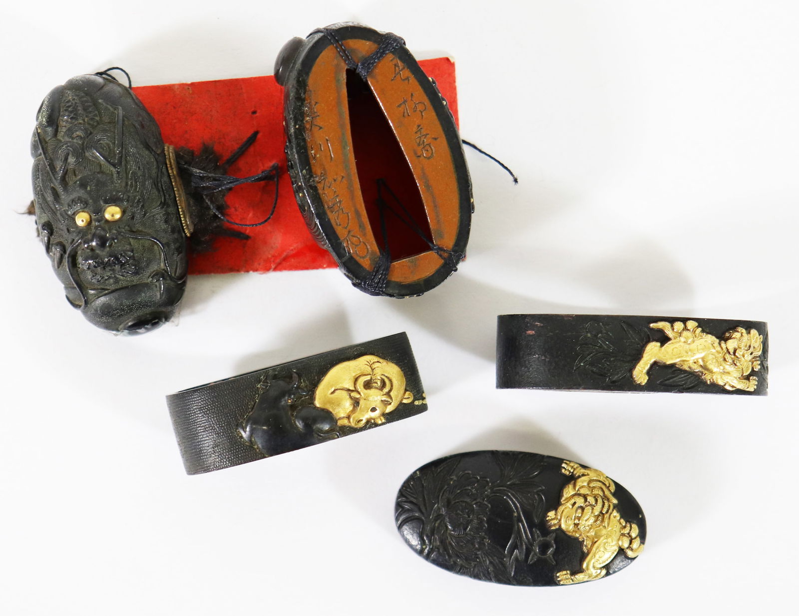 (5) JAPANESE SWORD FITTINGS (1 of 4)
