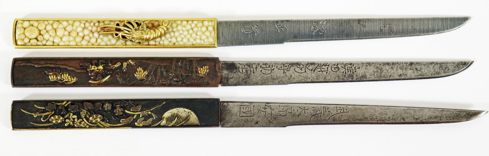 (3) SIGNED JAPANESE KOZUKA KNIVES (1 of 4)