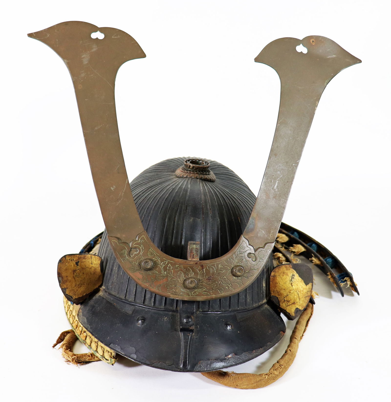 JAPANESE SAMURAI SUJI KABUTO HELMET w/ MAEDATE (1 of 5)