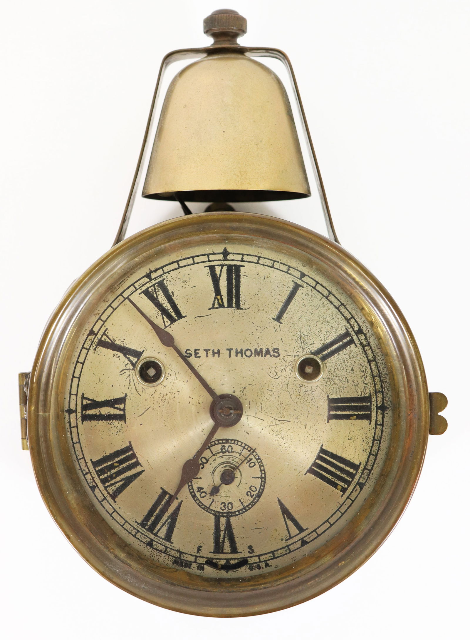 SETH THOMAS SHIP'S BELL "YACHT" CLOCK (1 of 3)
