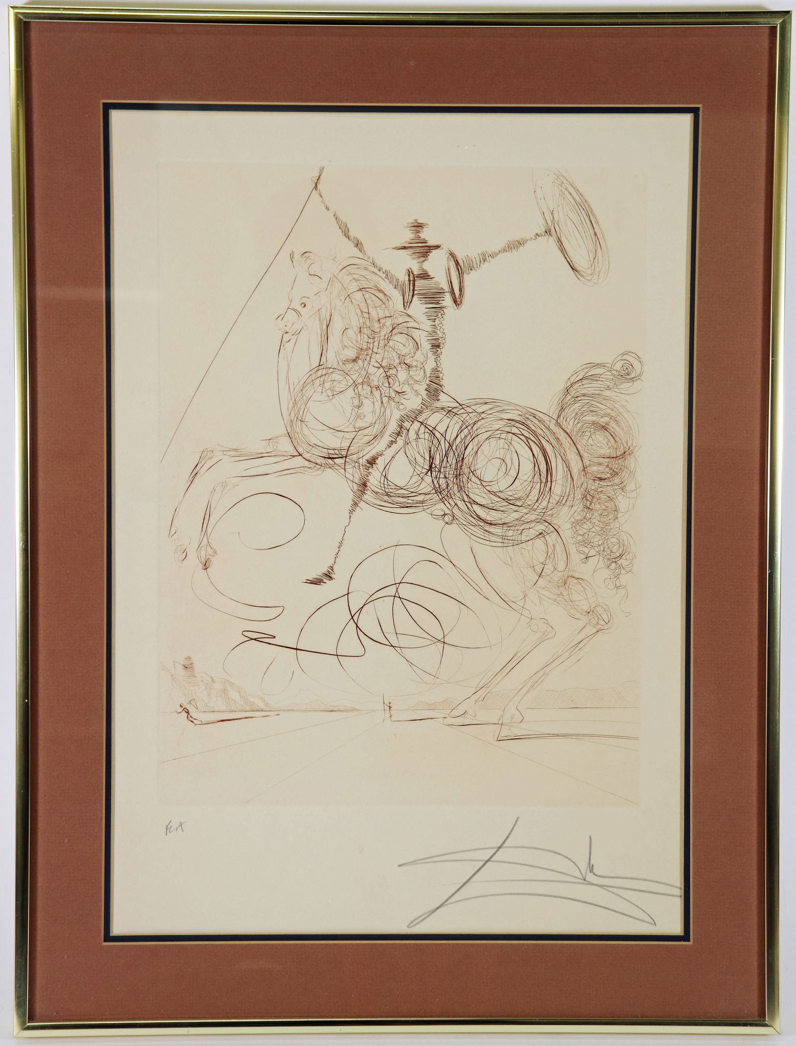 SALVADOR DALI DON QUIXOTE ETCHING E.A. (1 of 3)