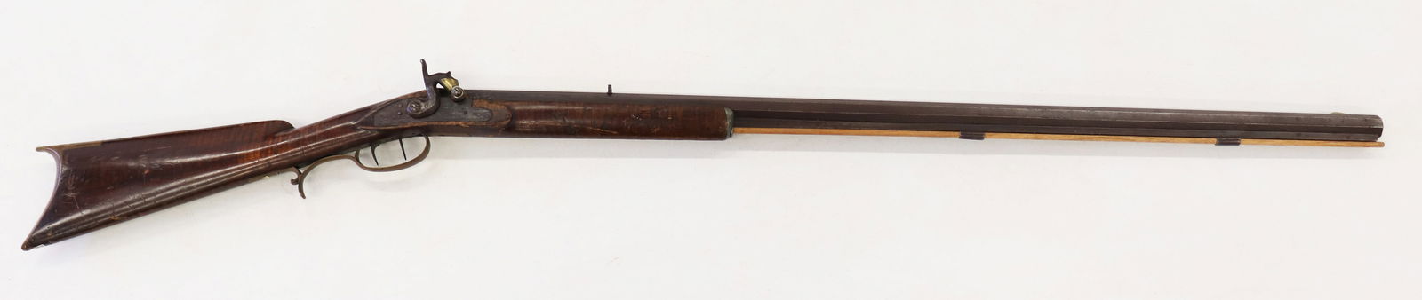 19TH CENT. HALF STOCK PERUSSION DAYTON RIFLE (1 of 5)